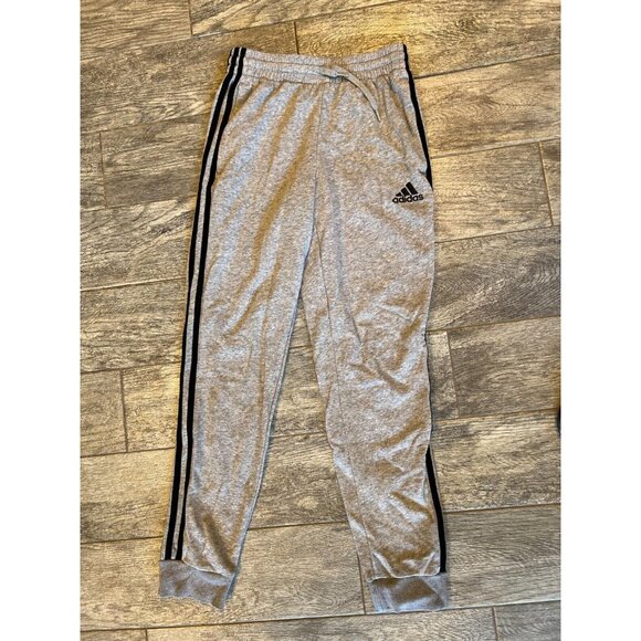 Adidas sweatpants joggers Mens size Small Gray Pockets Track Pants - Picture 3 of 8